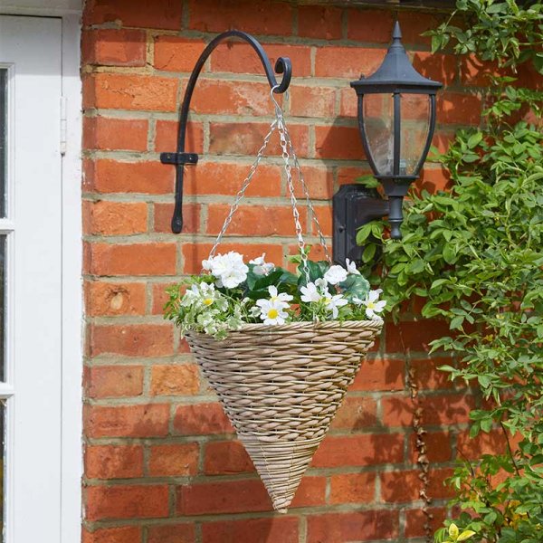 Smart Garden 14" Mocha Faux Rattan Cone