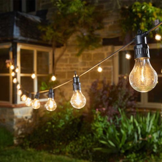 Eureka Decor Festoon LV String Lights Warm White - Set of 20