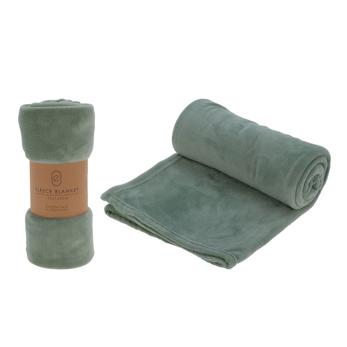Koopman Blanket Fleece 125x150cm Olive