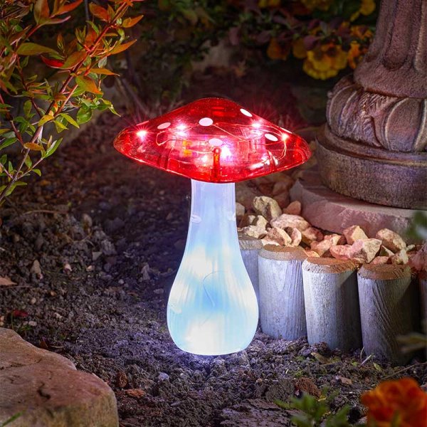 Smart Solar Magic Mushroom Stake Light
