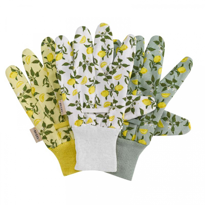 Briers Cotton Grips - Sicilian Lemon Triple Pack Med / Size 8