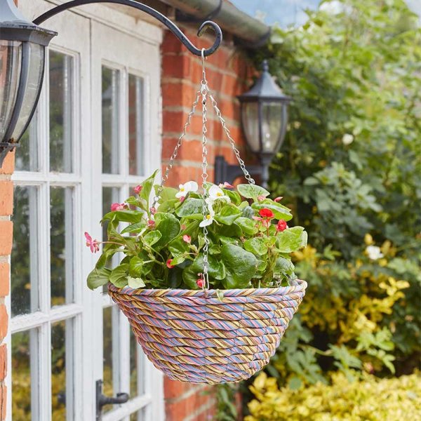 Smart Garden 14" Gala Faux Rattan Basket