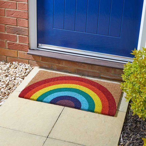 Outside In Rainbow Decoir Mat 45x75cm