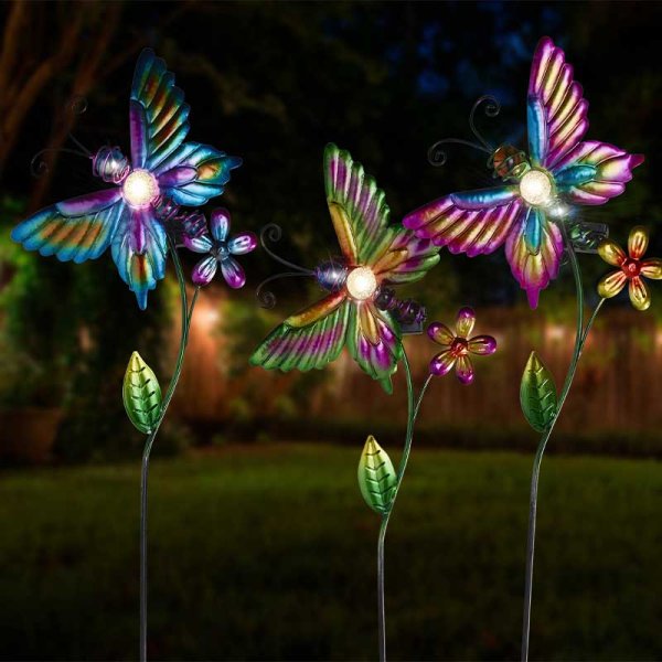 Smart Solar Butterfly Stake Light