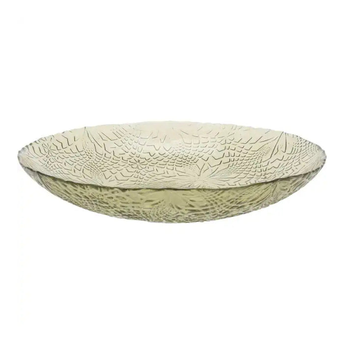 Koopman 21cm Green Glass Bowl