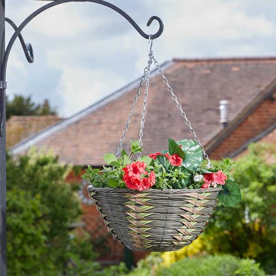 Smart Garden 14” Safari Faux Rattan Basket