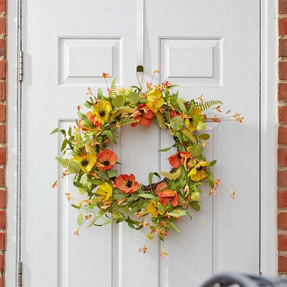 Faux Décor Poppies Whirl 45cm