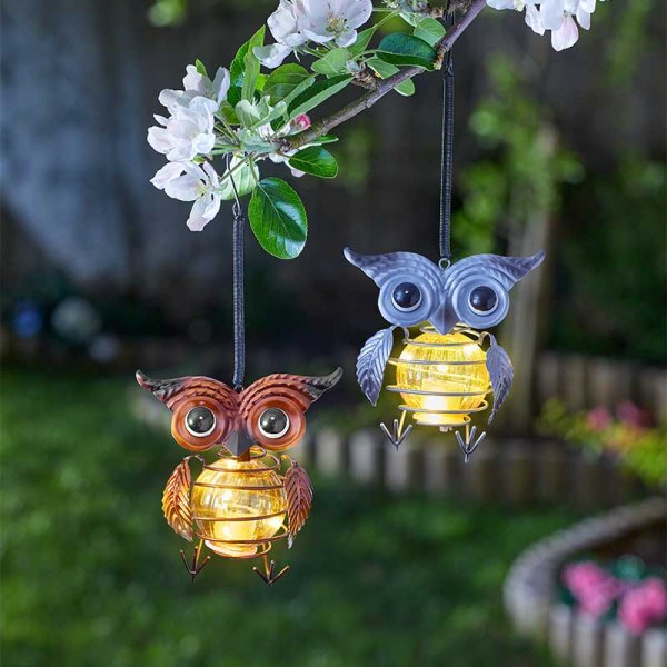 Smart Solar Owl Light
