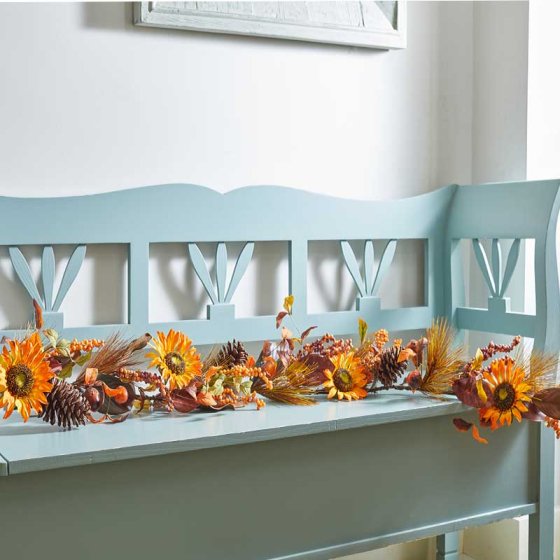 Faux Décor Golden Sunflower Garland
