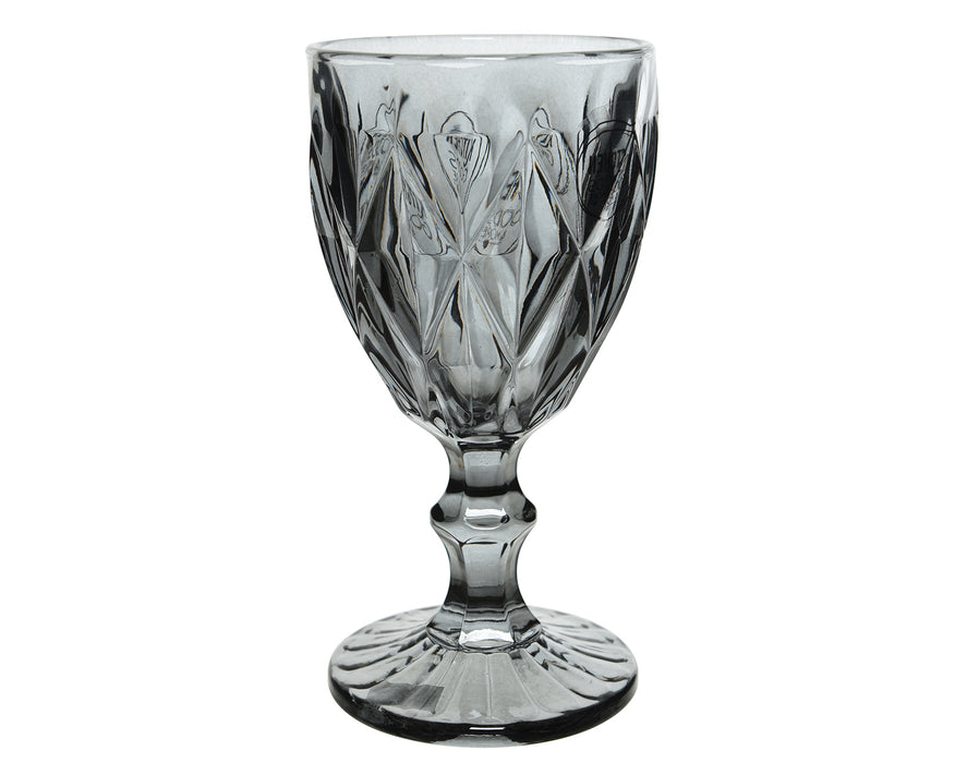 Smokey Grey Wine Glass