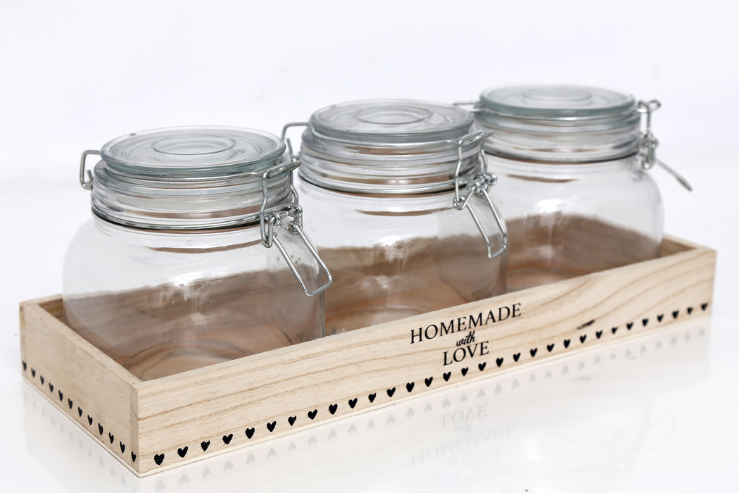 Storage Jars in Medium Tray