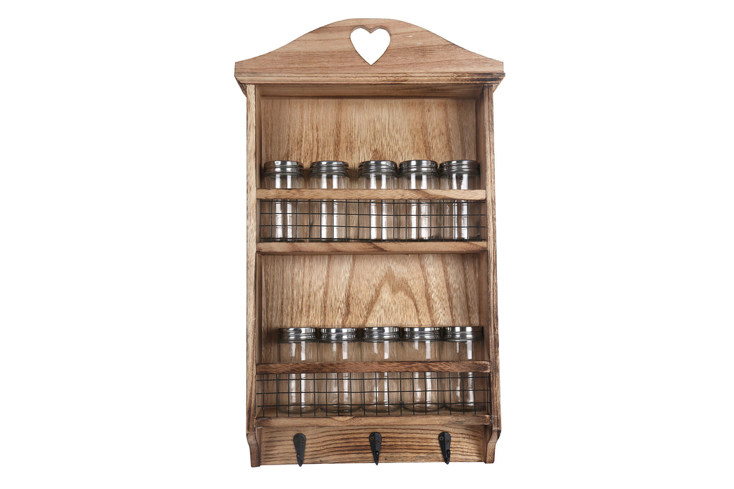 Wooden Kitchen Spice Rack