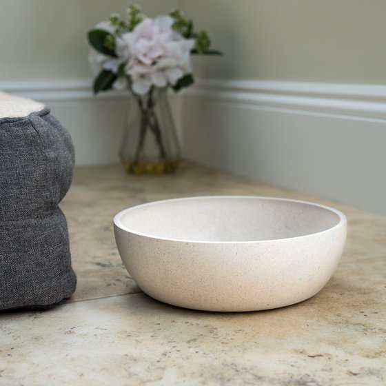 Zoon FloorGrip Bamboo Bowl 21cm - Stone