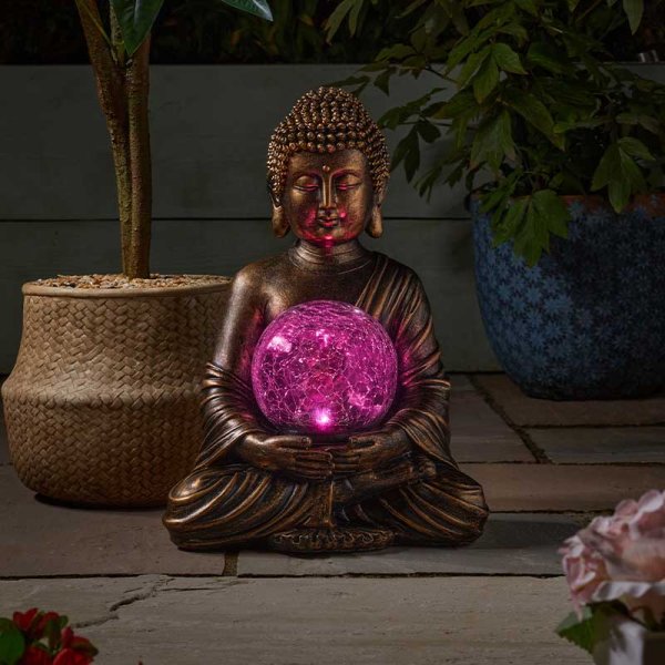 Smart Solar Gazing Buddha