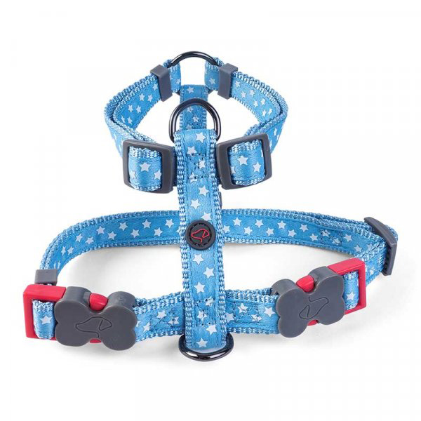 Walkabout Starry Blue Dog Harness - M