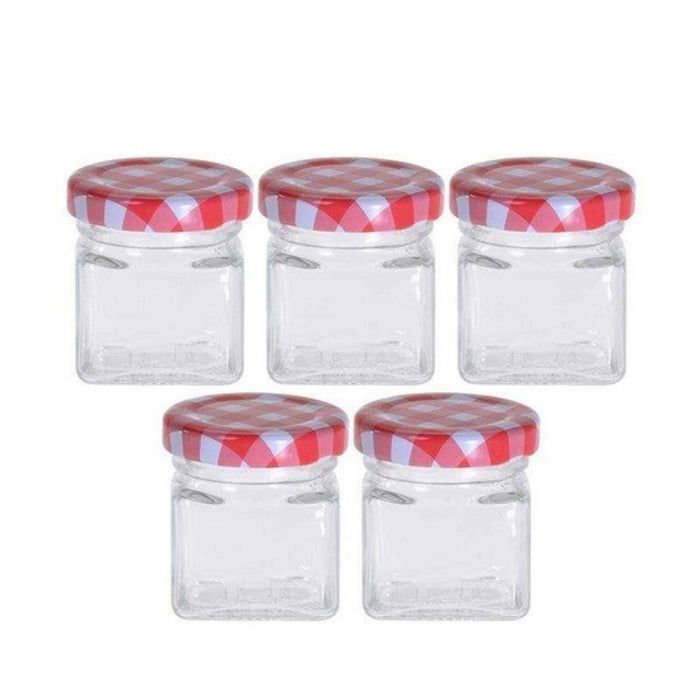 Koopman Storage Jar Set Glass 5Pcs