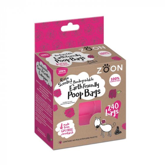 Biodegradablable Poop Bags - 240 Pack, 16 Rolls