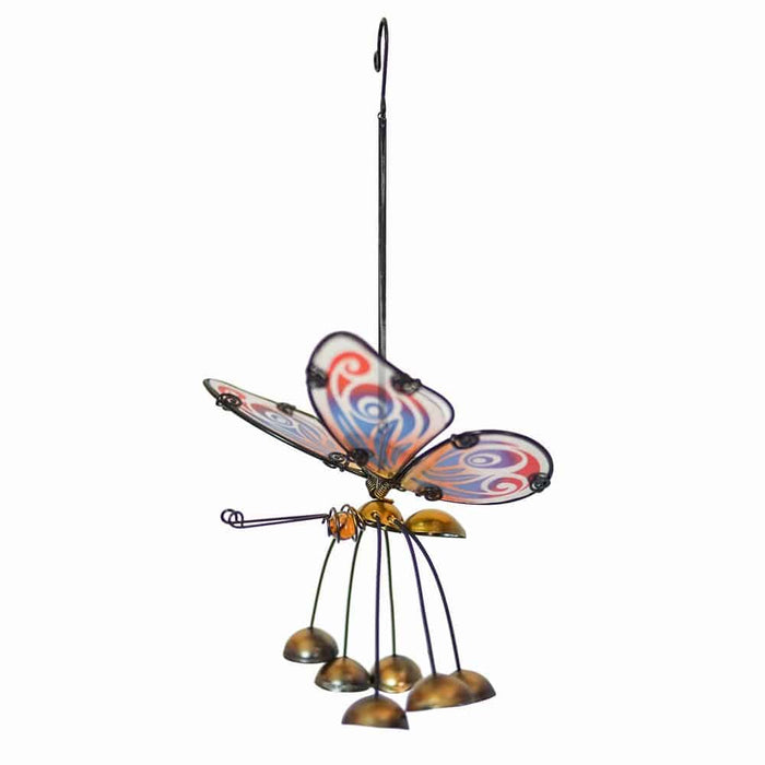PT Glass Wing Fancy Butterfly Bobbin' Bells - Gold