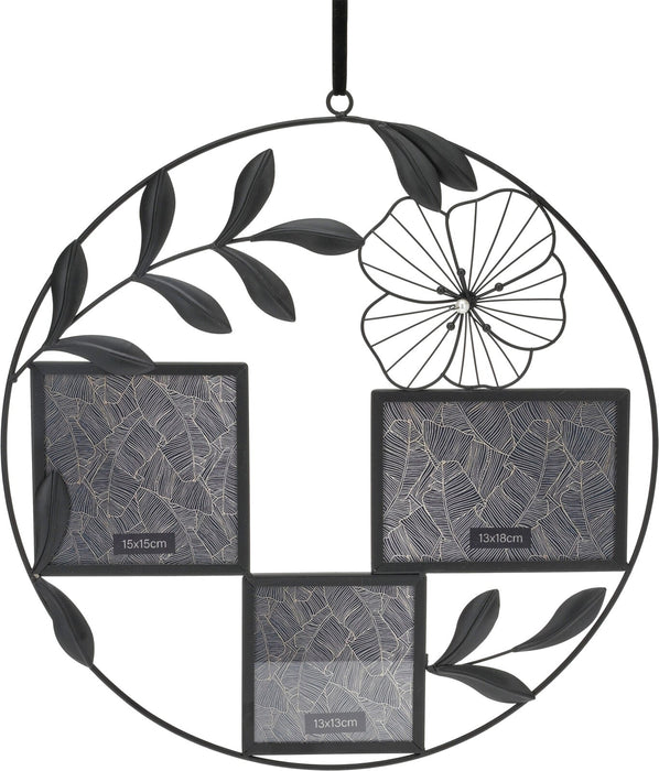 Round Photo Frame Can Hold 3 Picture