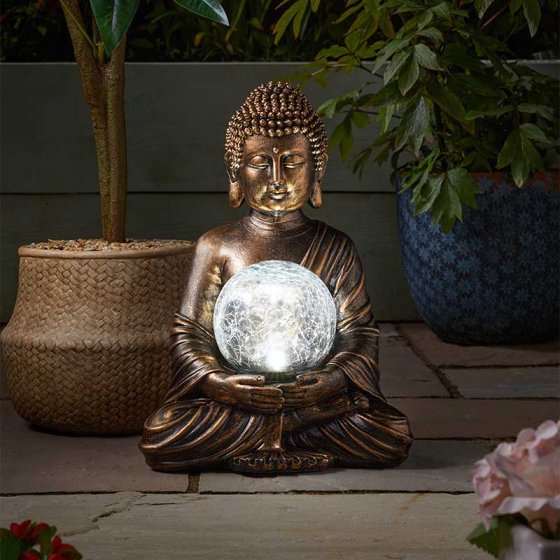 Smart Solar Gazing Buddha