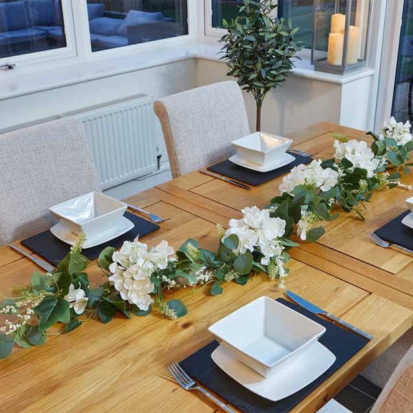 Faux Décor Heavenly Hydrangea Garland 180cm