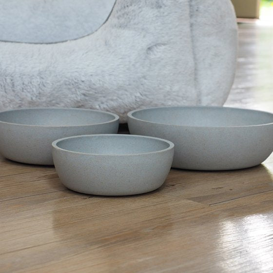 Zoon FloorGrip Bamboo Bowl 21cm - Sky Blue