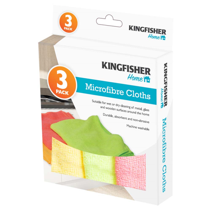 KF 3pk Microfibre Cloths