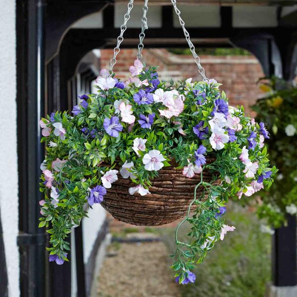 Faux-Decor-Easy-Basket-Petunias-