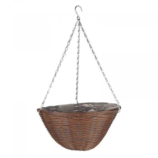 Smart-Garden-14-Chestnut-Faux-Rattan-Basket