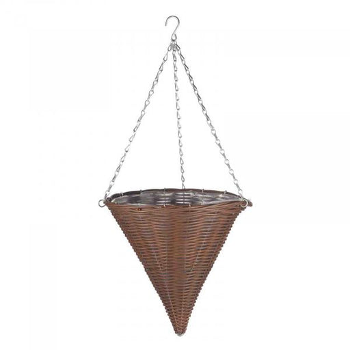 Smart-Garden-14-Chestnut-Faux-Rattan-Cone