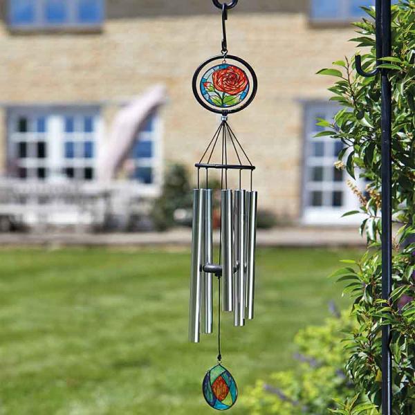 Flamboya-Glass-Rose-Windchime-89cm