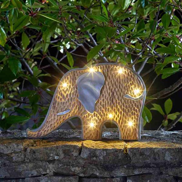 Smart-Solar-Woodstone-Inlit-Elephant