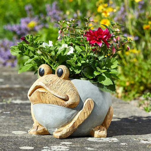 Flamboya-Woodstone-Frog-Planter