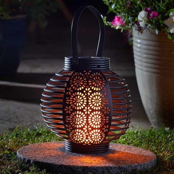 Smart-Solar-Ferrara-Flaming-Lantern