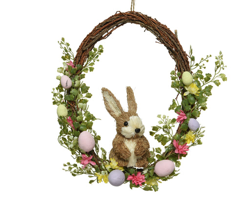 Wallhanger-Natural-Egg-Flowers-Eggs-Bunny