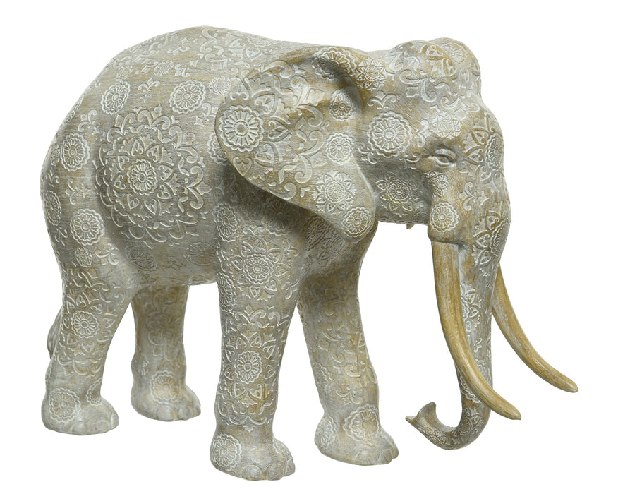 Elephant-Polyresin-Carving-H25.8cm