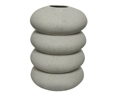 Earthenware-Stacked-Stones-Vase