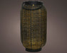 Majestic-Cylinder-Metal-Solar-Lantern-Black-&-Gold