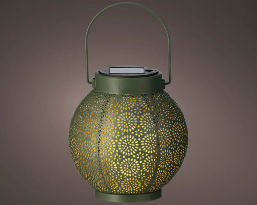 Majestic-Sphere-Metal-Solar-Lantern-Green-&-Gold