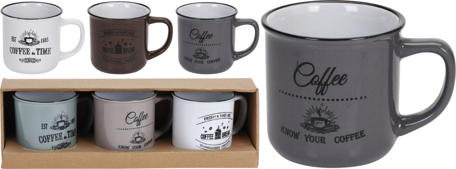 Ceramic Coffee Mug Set