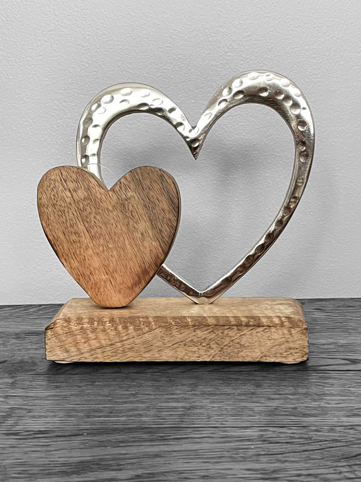 Double Heart Ornament